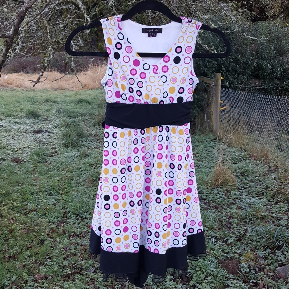Cute poke-a-dot girls dress
